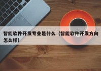 智能软件开发专业是什么（智能软件开发方向怎么样）